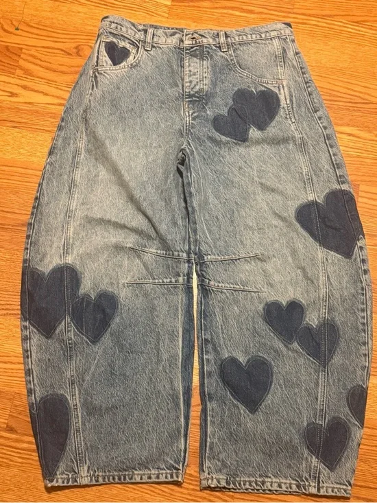 NWOT We The Free Good Luck Shadow Patch Jeans - Picture 4 of 9